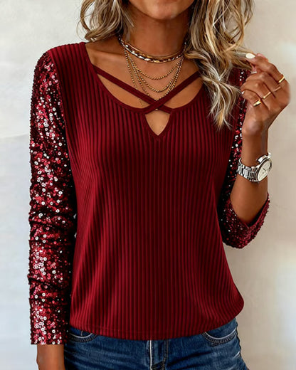 Robe glamour ornée de paillettes
