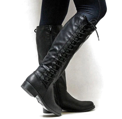 Elegante Damenschuhe Schnürstiefel - IdealeKleiden
