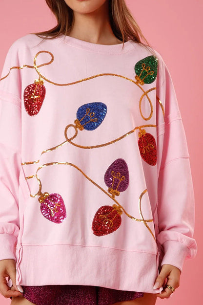 Sweat-shirt de Noël à paillettes