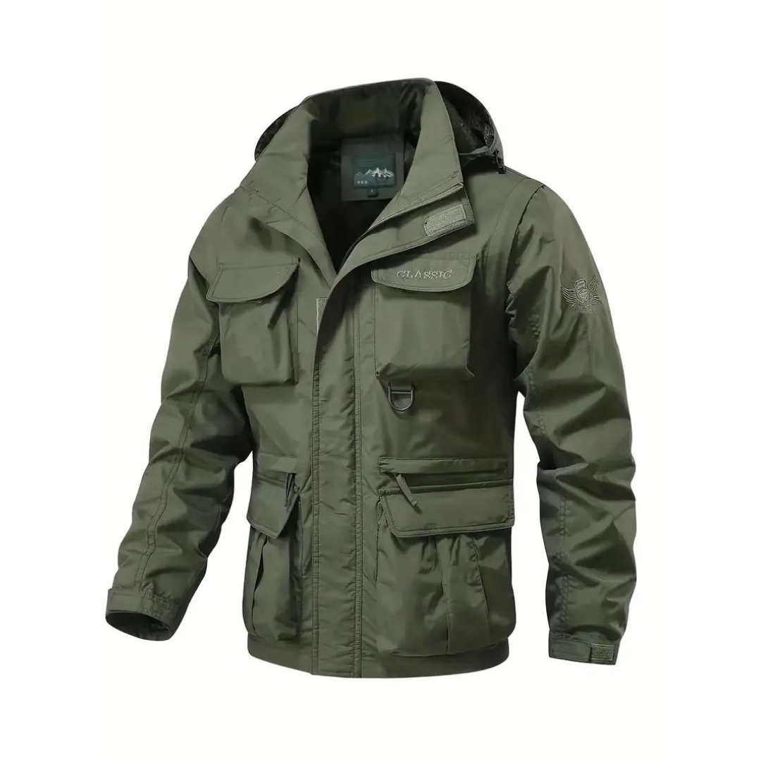 Veste de Pluie Homme Imperméable avec Capuche Amovible