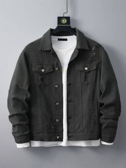 Veste homme en cuir moderne décontractée