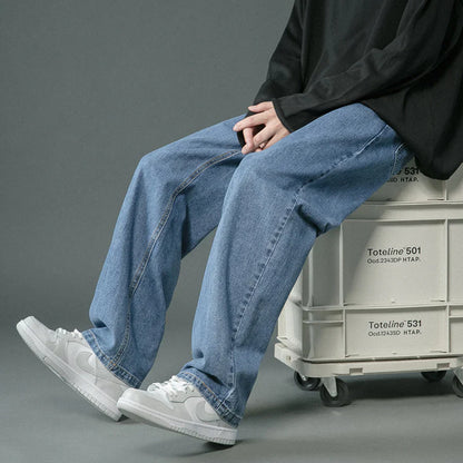 Retro Jeanshose Baggy Stil - IdealeKleiden