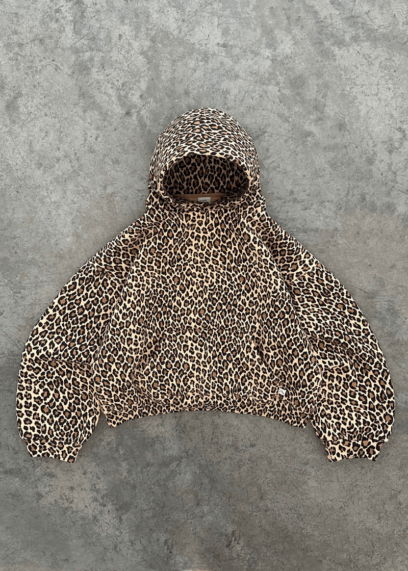 Sweat à capuche décontracté motif léopard style tendance