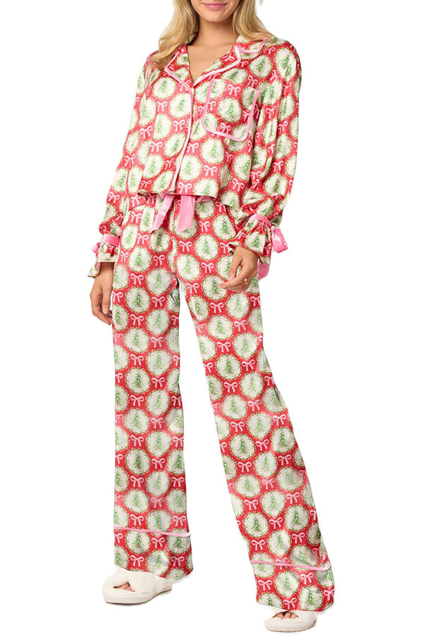 Tenue de Noël : Haut à manches longues et pantalon élastique