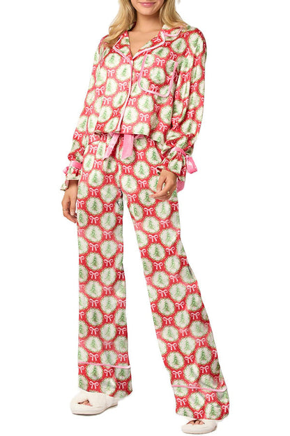 Tenue de Noël : Haut à manches longues et pantalon élastique