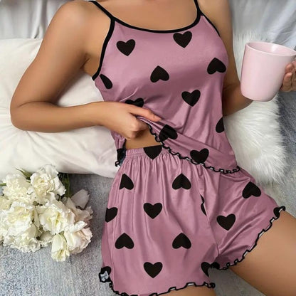 Komfortable Shorts Lounge Set Damen - IdealeKleiden