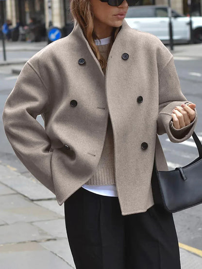 Veste oversize tendance à boutons