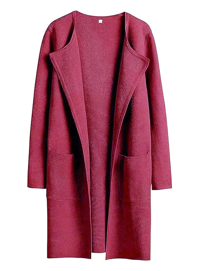 Manteau Femme Longueur Genou Coupe Ample