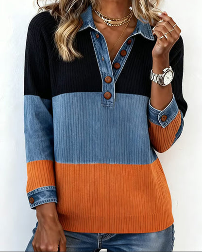 Robe élégante pour femme Couleurs contrastées modernes