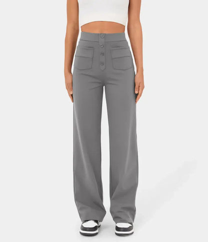 Pantalon élégant pour femme avec boutons