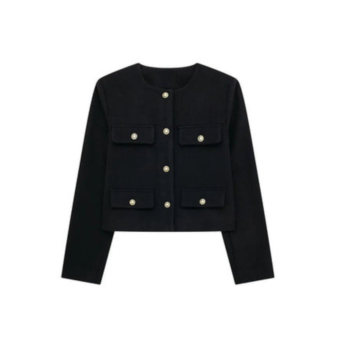 Blazer femme élégant manches longues style vintage
