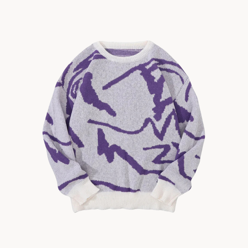 Pull en tricot de luxe pour homme au design moderne