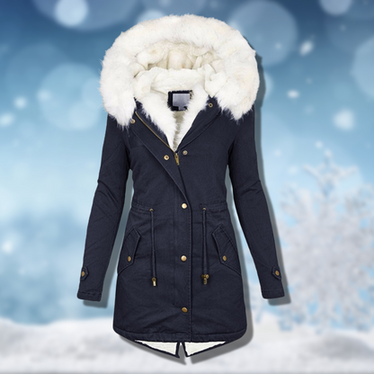Veste d'hiver chaude doublée pour femme