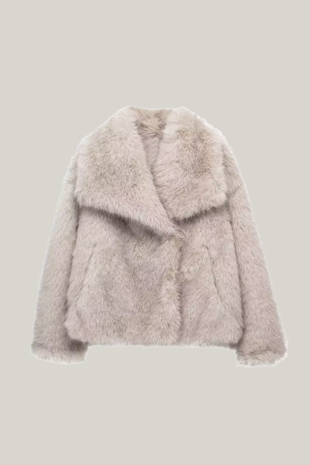 Blouson tendance en fausse fourrure pour femme