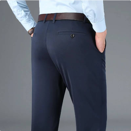 Pantalons homme élégants extensibles, longueur standard