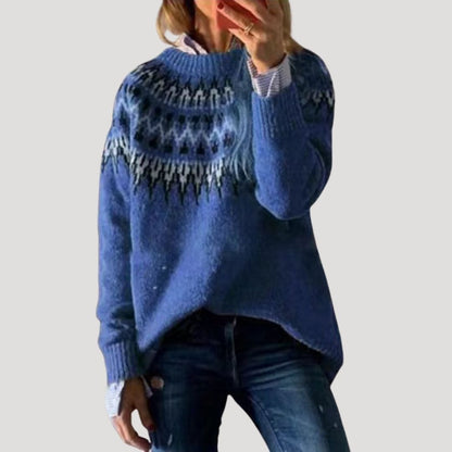 Pull printemps femme motif pastel