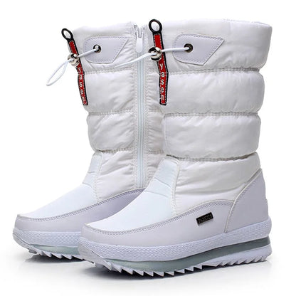 Bottes imperméables fourrées pour femme