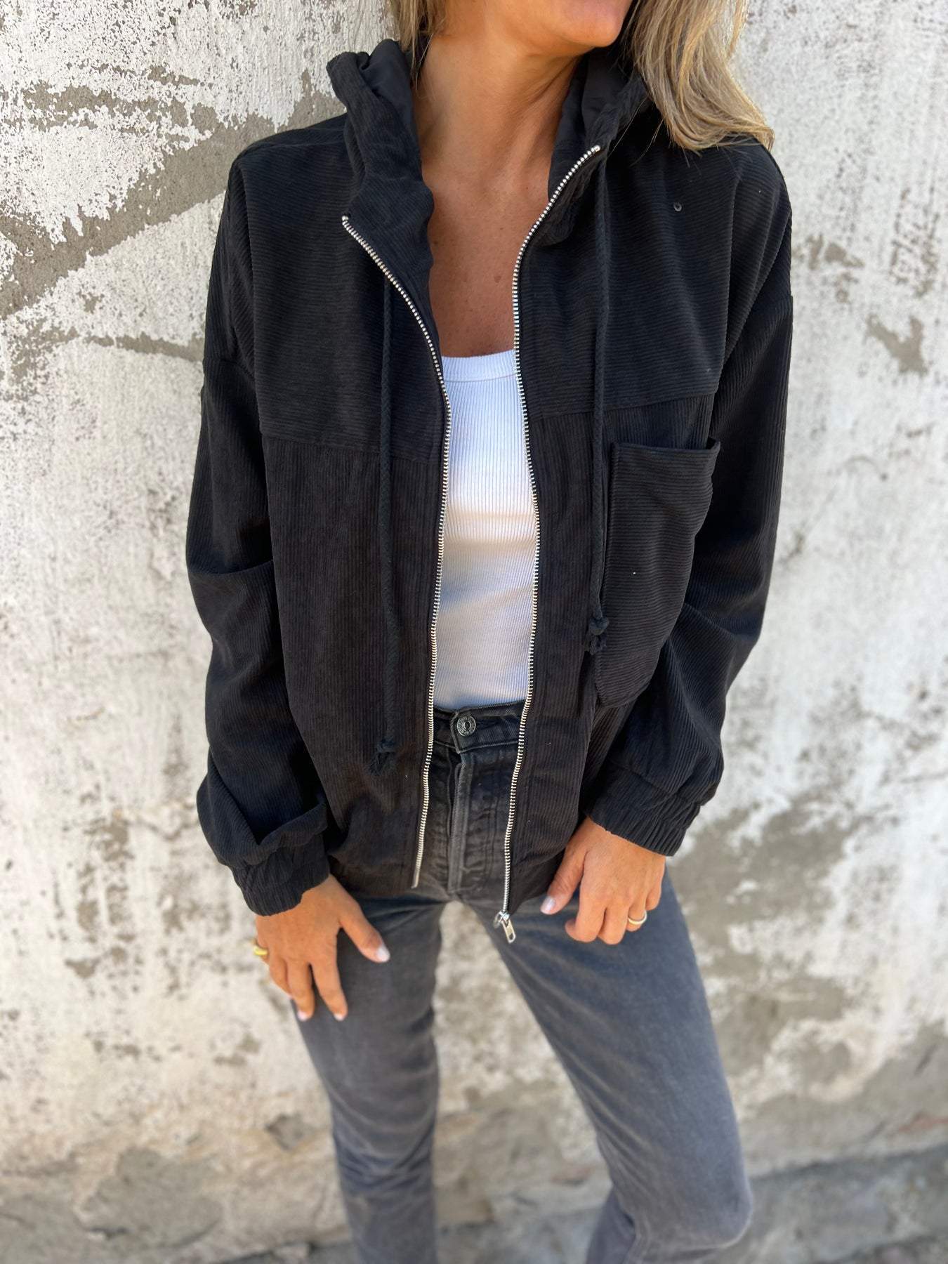 Veste légère pour femme, style décontracté moderne