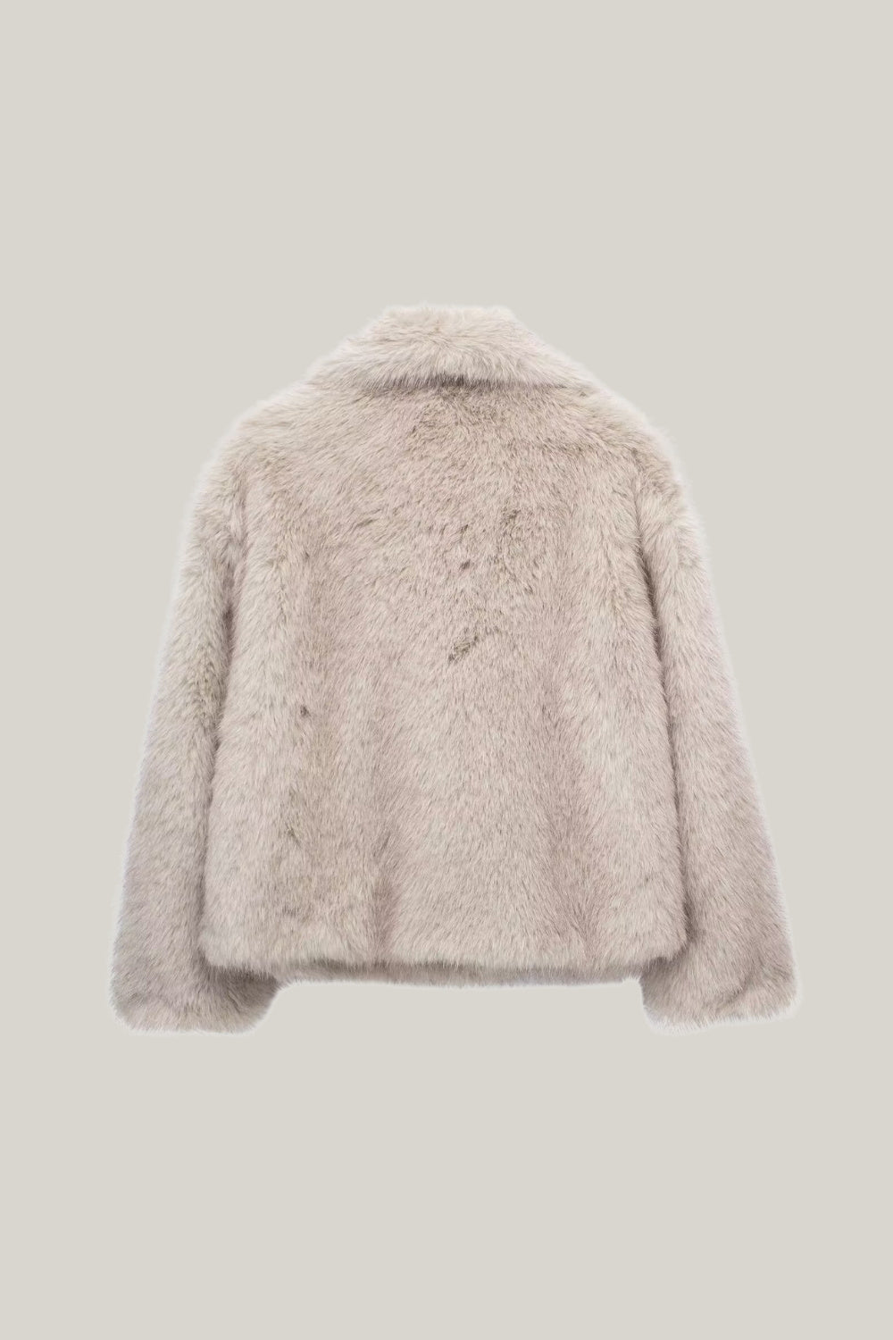Modische Kunstfell-Jacke Damen - IdealeKleiden