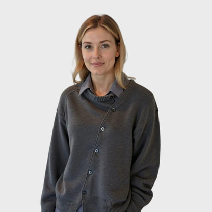 Cardigan confortable à boutons pour femme