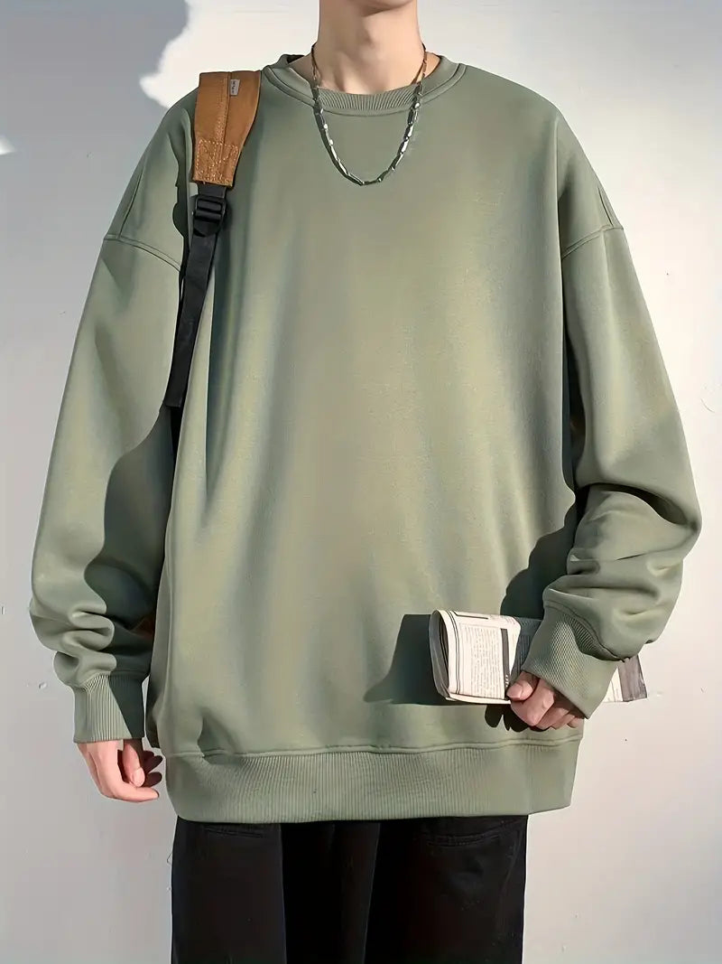 Pull ras du cou coloré pour hommes