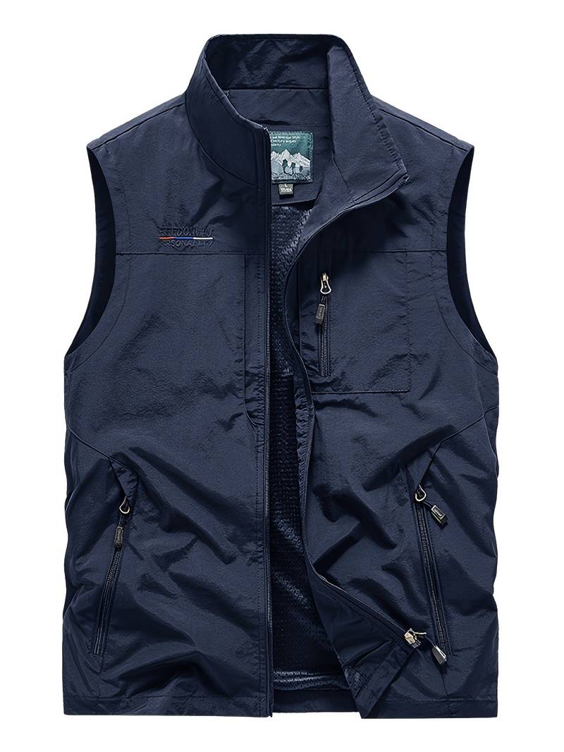 Gilets cargo pour hommes Poches zippées Outdoor