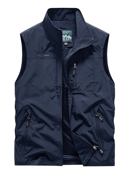 Gilets cargo pour hommes Poches zippées Outdoor
