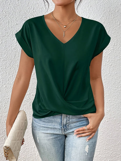T-shirt ras du cou confortable pour femme