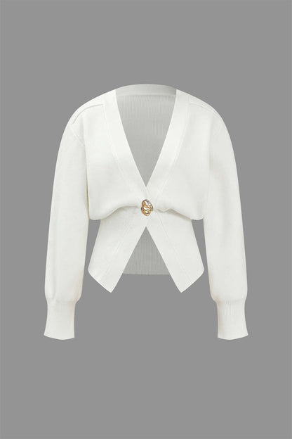 Pull pour femme Cardigan col en V moderne