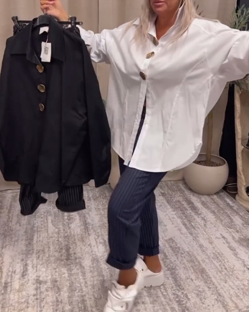 Chemise élégante avec col et boutons