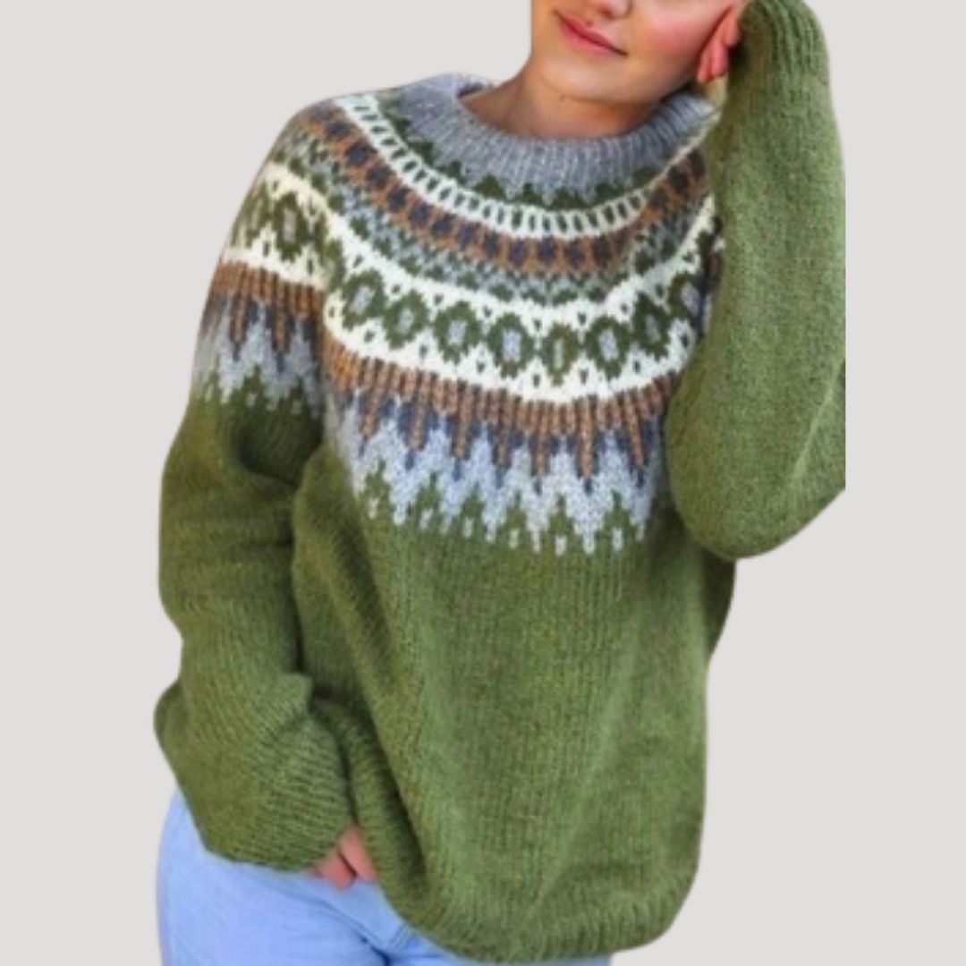 Pull printemps femme motif pastel