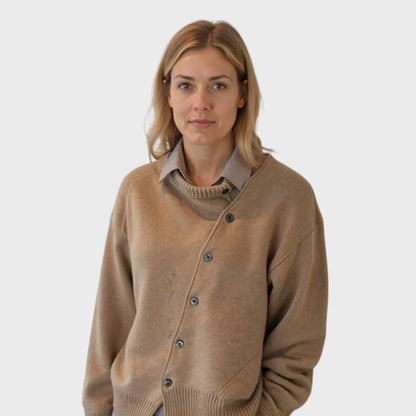 Cardigan confortable à boutons pour femme