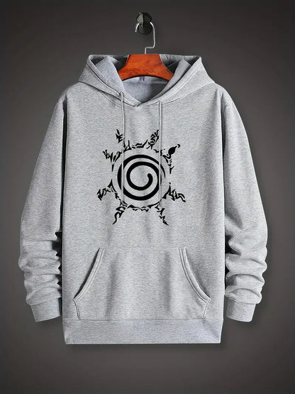 Sweat à capuche pour homme motif soleil tendance