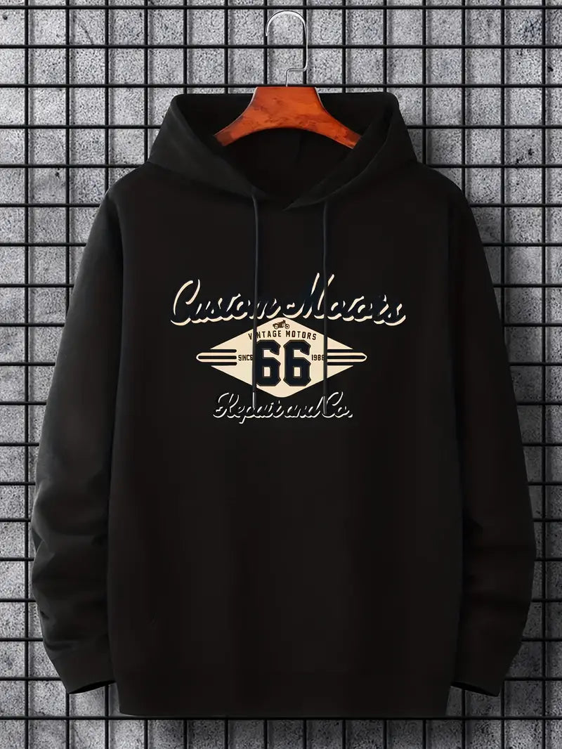 Sweat à capuche rétro homme style vintage