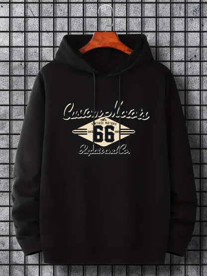 Sweat à capuche rétro homme style vintage