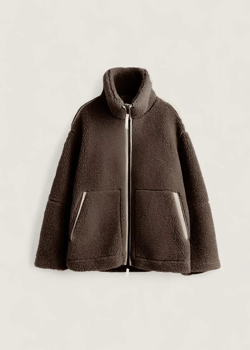 Veste polaire douce crème beige