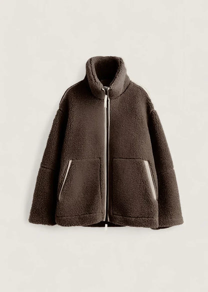 Veste polaire douce crème beige