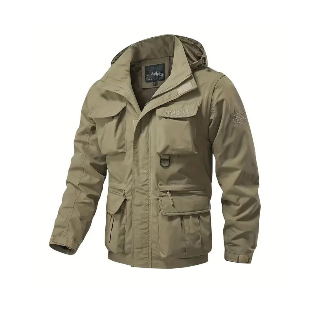 Veste de Pluie Homme Imperméable avec Capuche Amovible