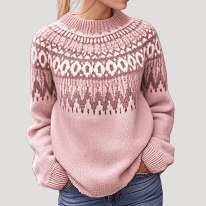 Pull printemps femme motif pastel