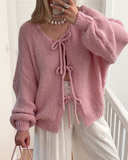 Gilet Femme Chic Décontracté à Lacets
