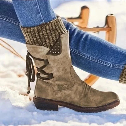 Bottines d'hiver élégantes à lacets