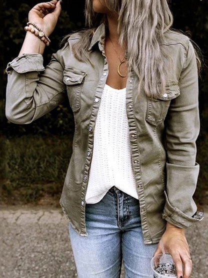 Veste en jean vintage pour femmes tendance