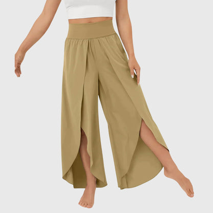 Pantalon Bohème Femme Large Confortable Fendu