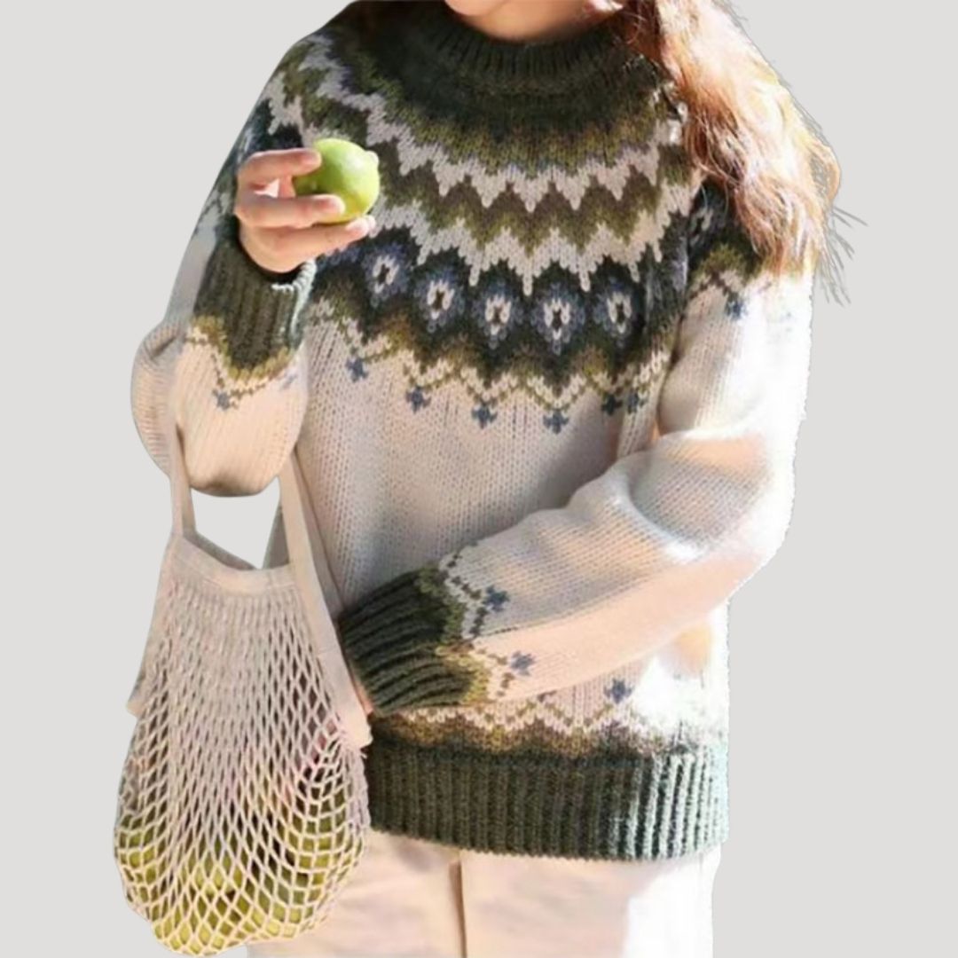 Pull printemps femme motif pastel