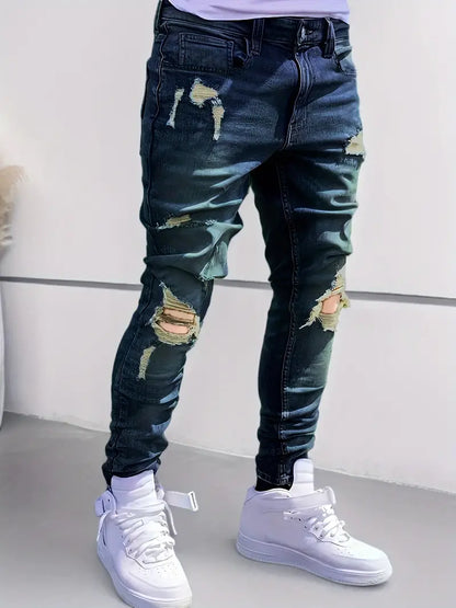 Jeans Homme Slim Fit Tendance Décontracté