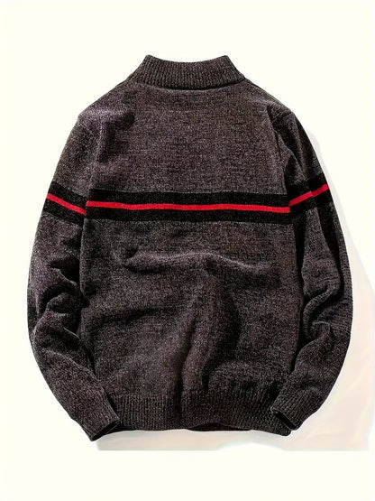 Pull pour homme à rayures de style moderne
