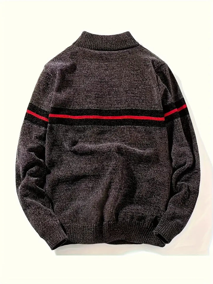 Pull pour homme à rayures de style moderne