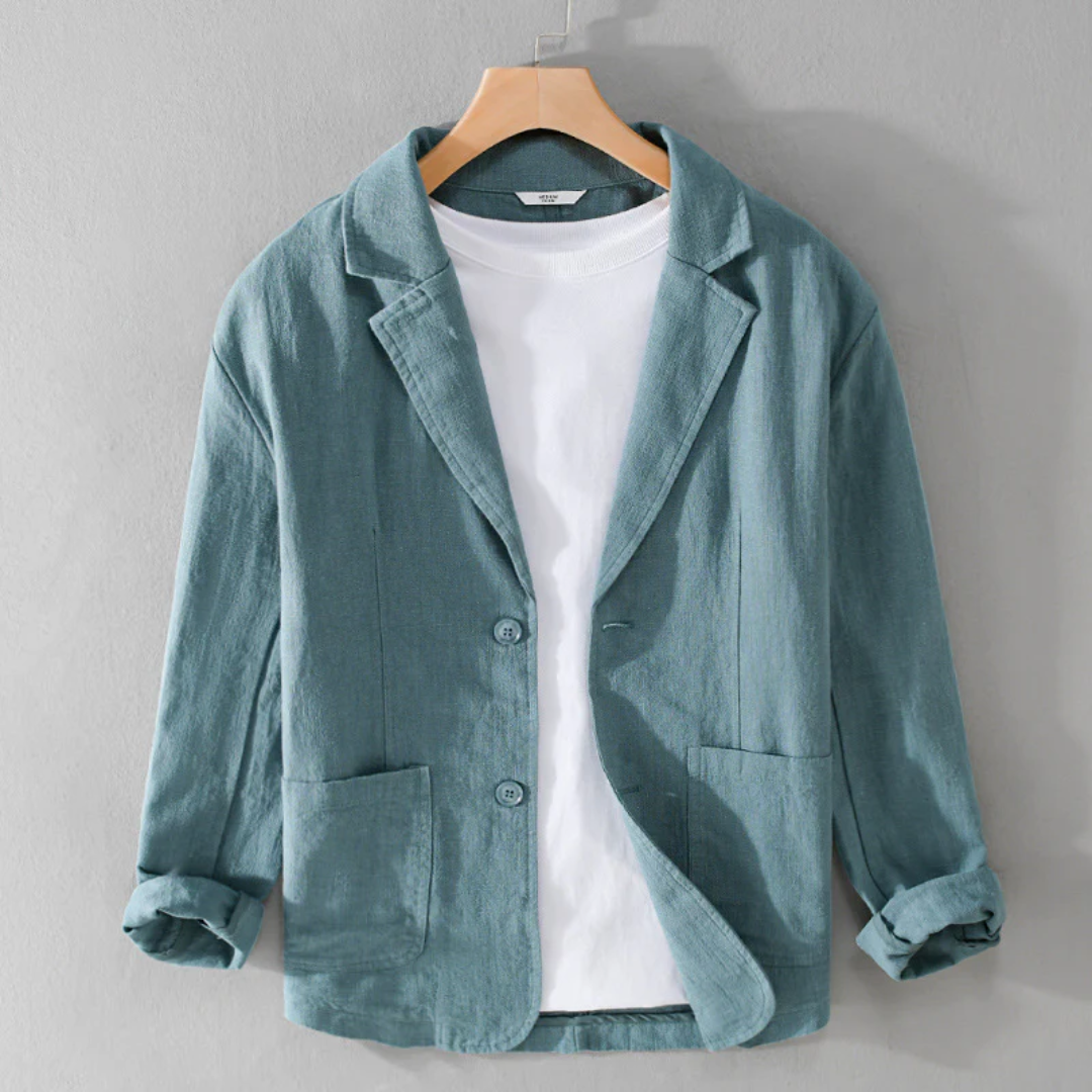 Élégante veste en lin d'été