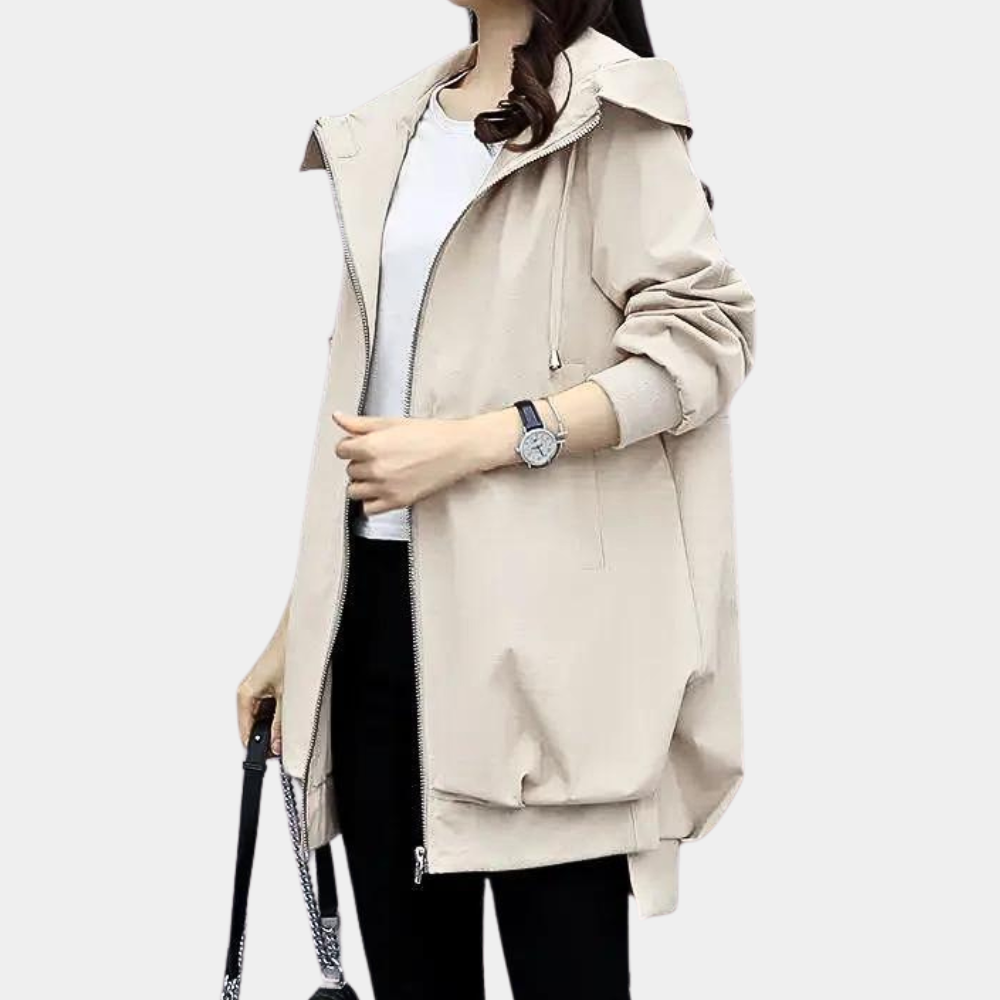 Veste d'automne longue et moderne pour femme