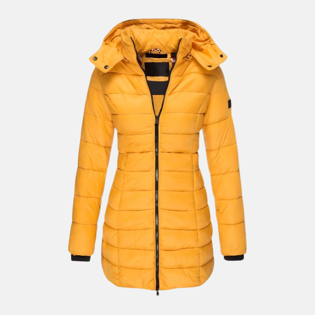 Doudoune matelassée slim fit à capuche pour femme